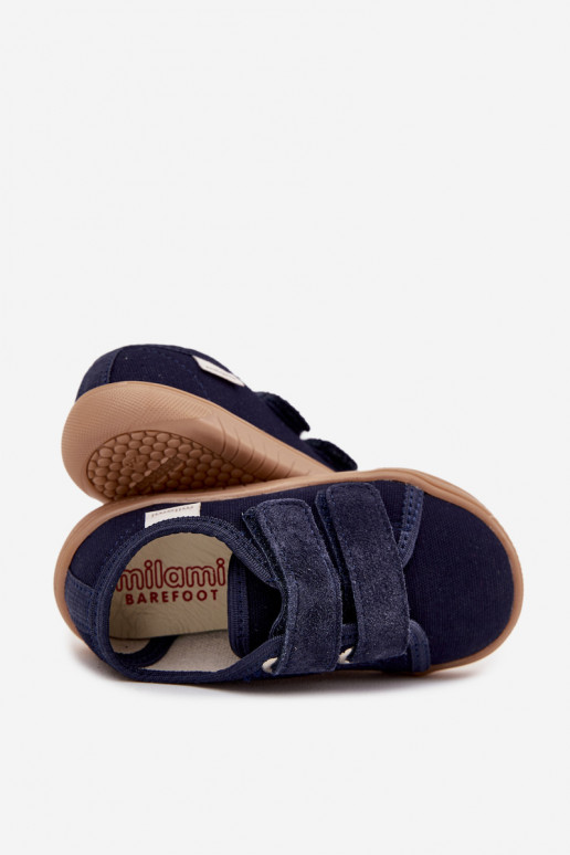 Slippers Barefoot jongens Zacht Milami donkerblauIn Saphira