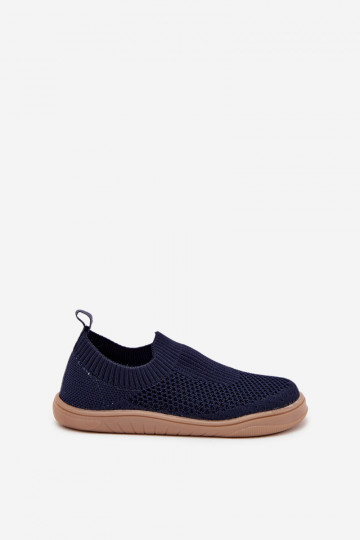 Donkerblauwe instap "Barefoot" slippers voor kinderen Milami Tai Tuririselle 2