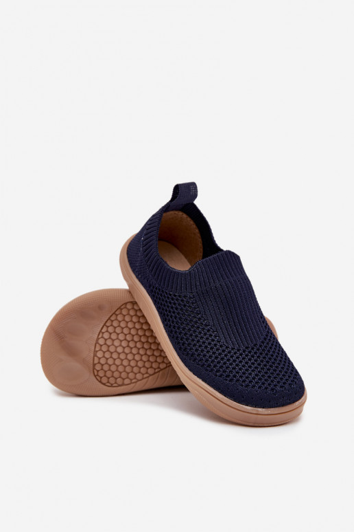 Slippers Barefoot Kinderen Milami donkerblauIn Het heeftriselle
