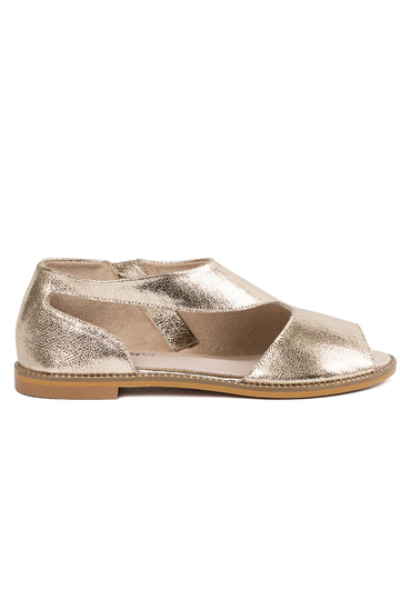 gouden kleur sandalen dames z Inycięciami 2