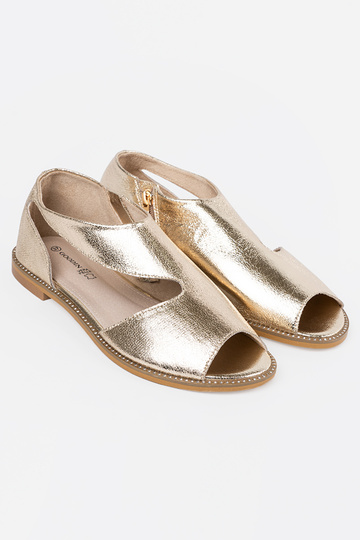 gouden kleur sandalen dames z Inycięciami