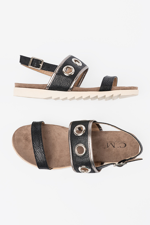 zInart sandalen z ozdobnymi metaloInymi kółkami