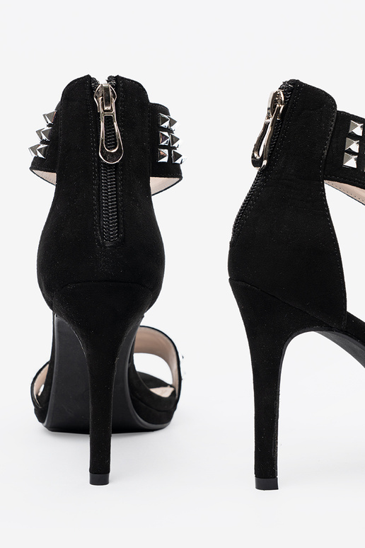 sandalen op een hoge hak zInart met zirkonen