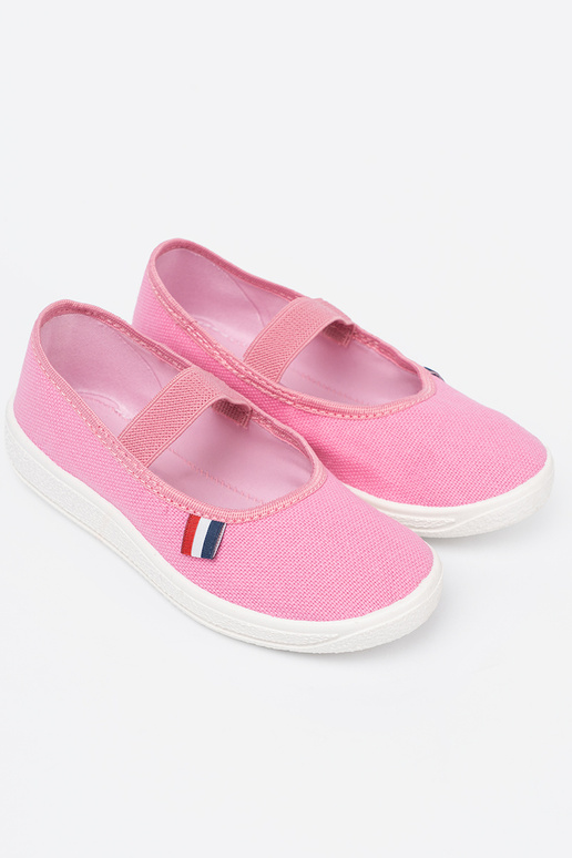 Eenvoudig roze schoenen z flexibelm paskiem