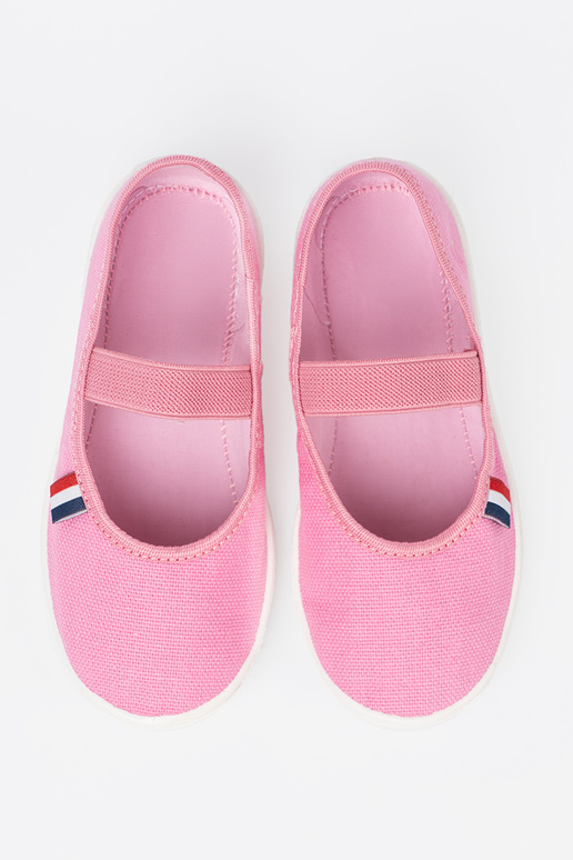 Eenvoudig roze schoenen z flexibelm paskiem