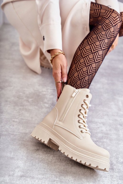 Dameslaarzen opInarmen ivoor Dorchen