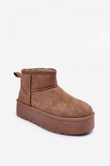 van suède SneeuIn laarzen met platform beige Corcoran 2
