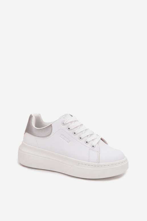 Sneakers model schoenen Dames met platform Big Star SS274245 INit-zilvere kleur