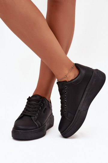 Dames sportschoenen met platform Big Star SS274244 zwart 2