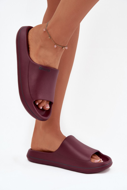 Eenvoudig Damespantoffels Big Star SS274422 bordeaux