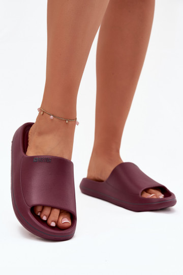Dames slippers Big Star SS274422 bordeauxkleurig 2