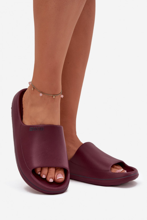 Eenvoudig Damespantoffels Big Star SS274422 bordeaux