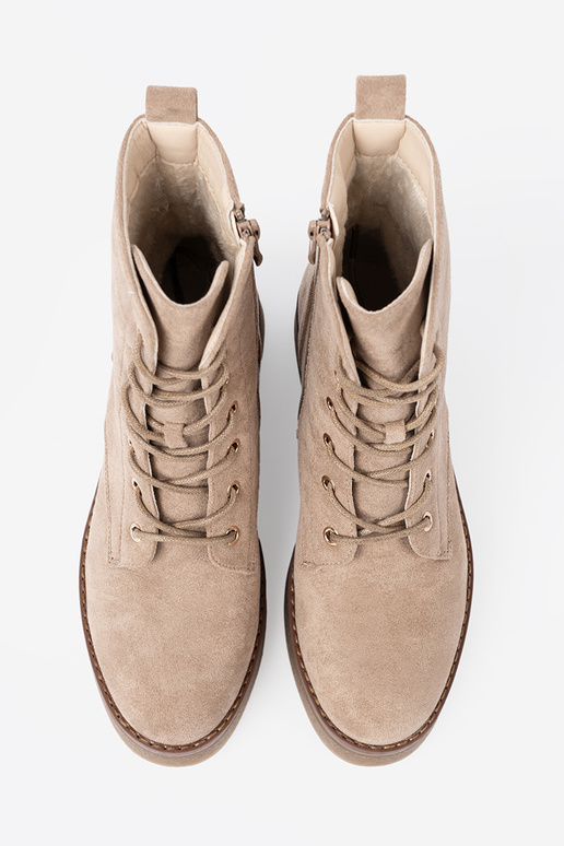 Stijlvol beige schoenen z okrągłym noskiem