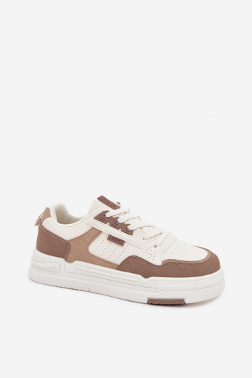Zandkleurige sneakers stijl schoenen met platform Big Star OO274A151