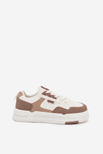 Zandkleurige sneakers stijl schoenen met platform Big Star OO274A151 2