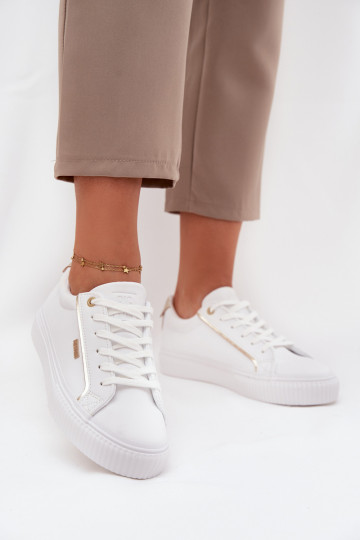 Dames Sneakers model schoenen van ecoleer Big Star SS274026 INit-gouden kleur