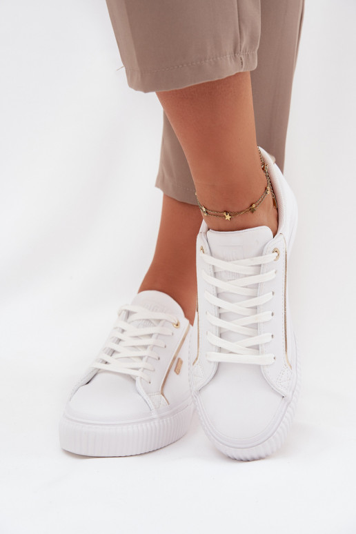 Dames Sneakers model schoenen van ecoleer Big Star SS274026 INit-gouden kleur