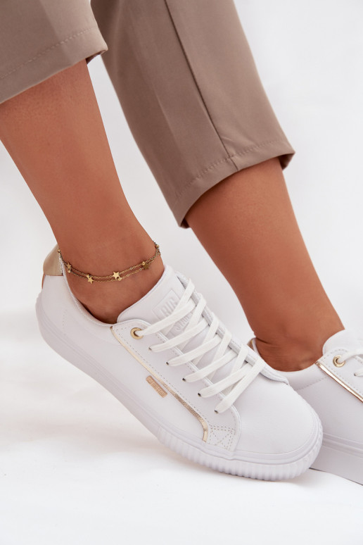 Dames Sneakers model schoenen van ecoleer Big Star SS274026 INit-gouden kleur