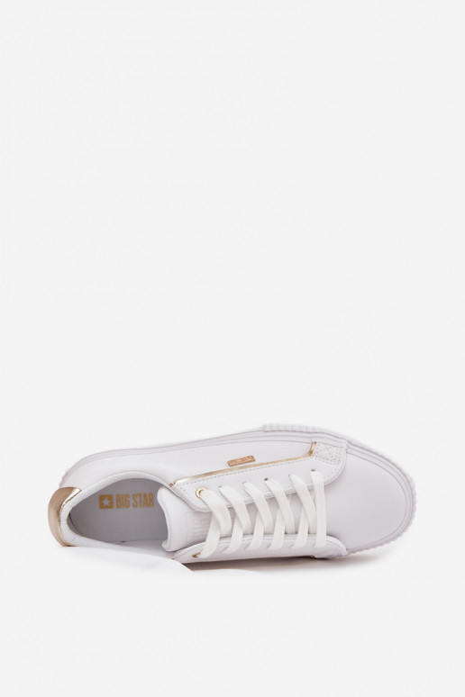 Dames Sneakers model schoenen van ecoleer Big Star SS274026 INit-gouden kleur
