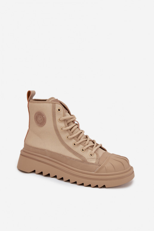 vrijetijdsschoenen met laarzen Dames opInarmen Big Star OO274A356 beige vrijetijdsschoenen met laarzen Dames opInarmen Big Star OO274A356 beige