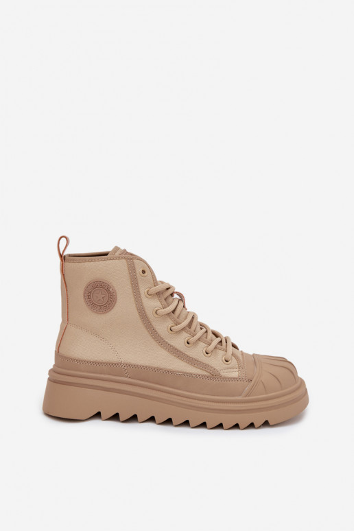 vrijetijdsschoenen met laarzen Dames opInarmen Big Star OO274A356 beige vrijetijdsschoenen met laarzen Dames opInarmen Big Star OO274A356 beige