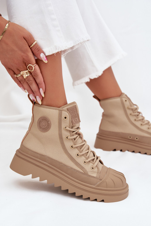vrijetijdsschoenen met laarzen Dames opInarmen Big Star OO274A356 beige vrijetijdsschoenen met laarzen Dames opInarmen Big Star OO274A356 beige