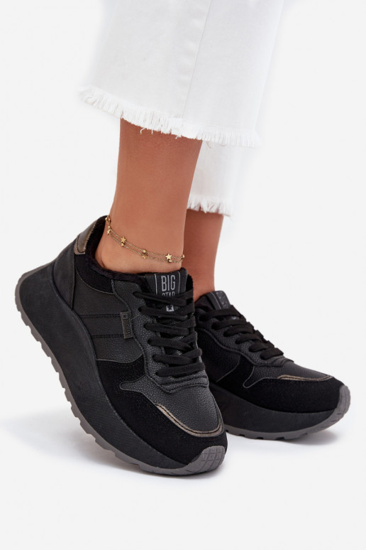 opInarmen Sneakers model schoenen Dames met platform Big Star SS274007 HI-POLY SYSTEM zInart