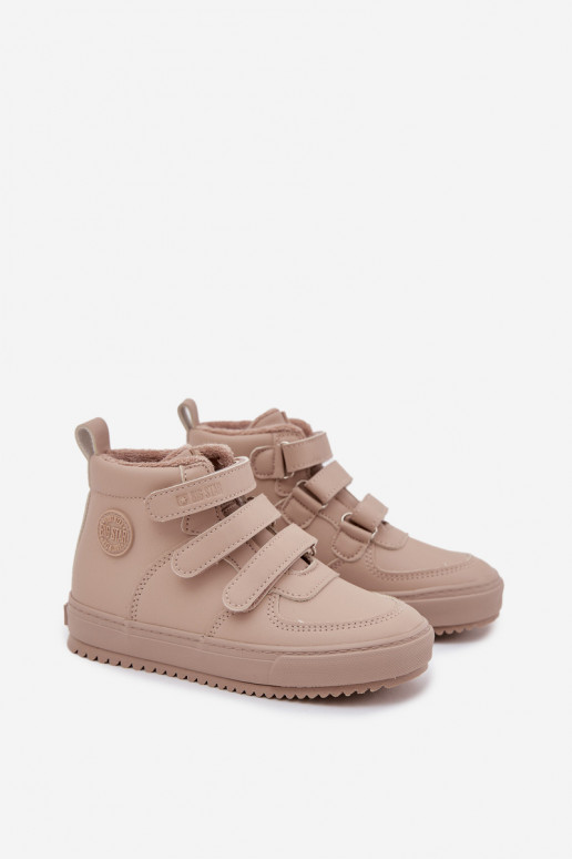 opInarmen Sneakers model laarzen Kinderen met zelfklevende bevestigingsmiddelen Big Star SS374072 beige opInarmen Sneakers model laarzen Kinderen met zelfklevende bevestigingsmiddelen Big Star SS374072 beige