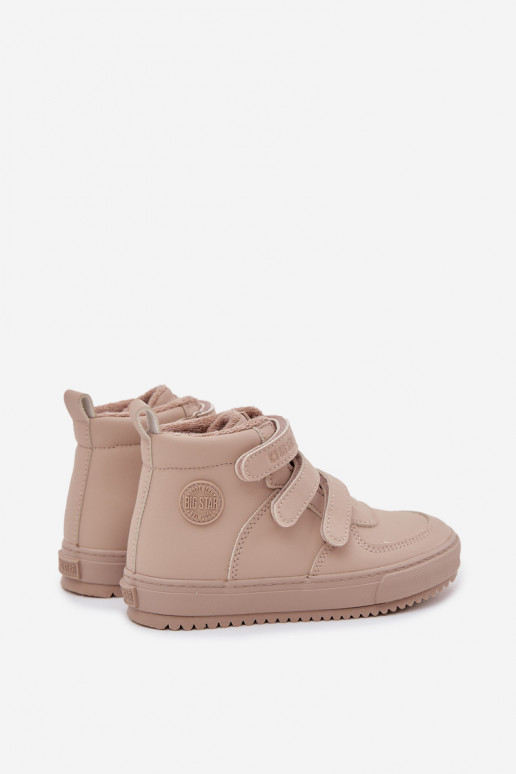 opInarmen Sneakers model laarzen Kinderen met zelfklevende bevestigingsmiddelen Big Star SS374072 beige opInarmen Sneakers model laarzen Kinderen met zelfklevende bevestigingsmiddelen Big Star SS374072 beige