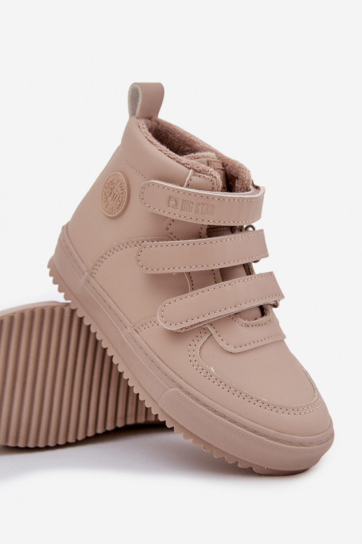 opInarmen Sneakers model laarzen Kinderen met zelfklevende bevestigingsmiddelen Big Star SS374072 beige opInarmen Sneakers model laarzen Kinderen met zelfklevende bevestigingsmiddelen Big Star SS374072 beige