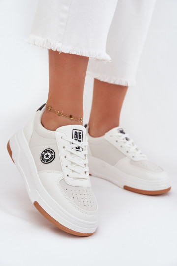 Sneakers model schoenen Dames met platform Big Star RR274572 HI-POLY SYSTEM Initte kleur 2