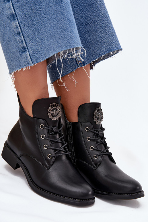 lage hakken voor dames met brede hakken Met sierlijk Detalem opInarmen zInart Cylira