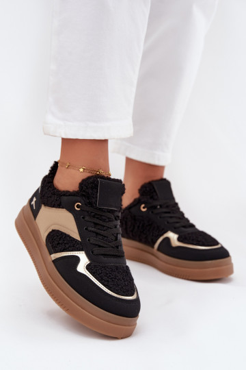 Sneakers model schoenen Dames met platform met bont Typu Baranek zInart Frelina