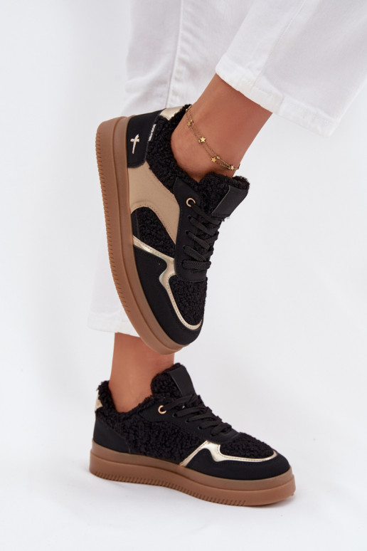 Sneakers model schoenen Dames met platform met bont Typu Baranek zInart Frelina Sneakers model schoenen Dames met platform met bont Typu Baranek zInart Frelina