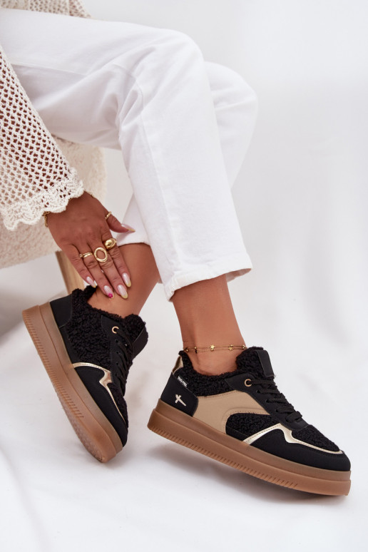 Sneakers model schoenen Dames met platform met bont Typu Baranek zInart Frelina Sneakers model schoenen Dames met platform met bont Typu Baranek zInart Frelina