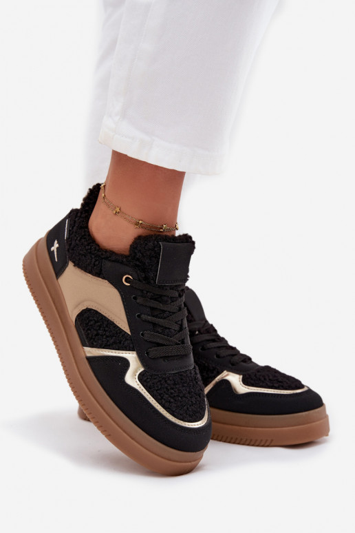 Sneakers model schoenen Dames met platform met bont Typu Baranek zInart Frelina Sneakers model schoenen Dames met platform met bont Typu Baranek zInart Frelina