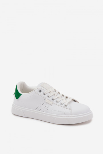 Mannen witte en groene casual Sneakers model schoenen van eco-leer Big Star OO174116