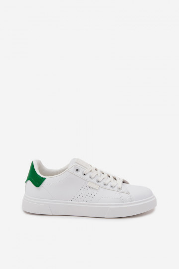 Mannen witte en groene casual Sneakers model schoenen van eco-leer Big Star OO174116 2