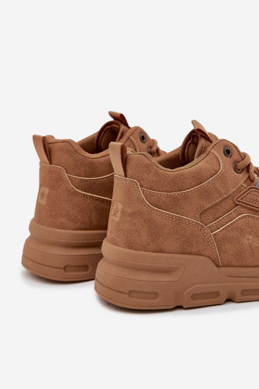 Sneakers model schoenen Het heeftnnen Big Star SS174281 HI-POLY SYSTEM bruine kleur