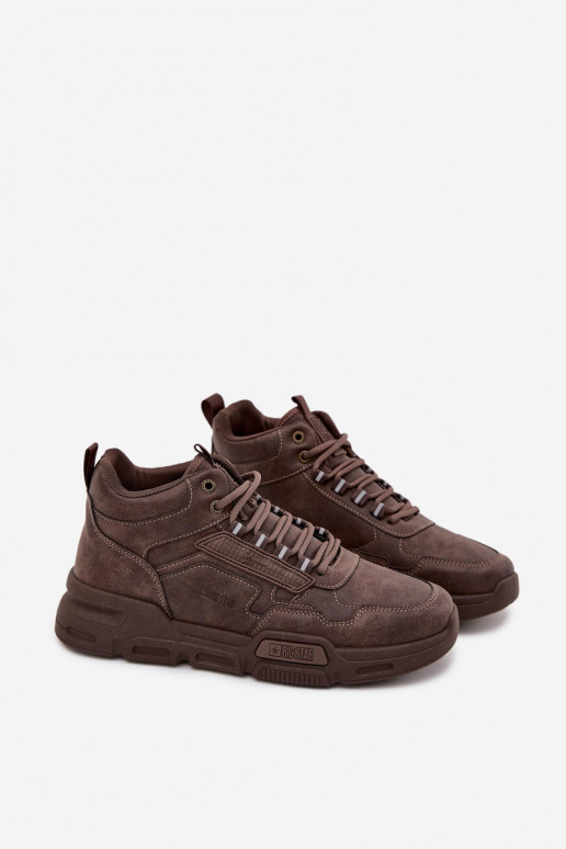 Sneakers model schoenen Het heeftnnen Big Star SS174283 HI-POLY SYSTEM donker bruin