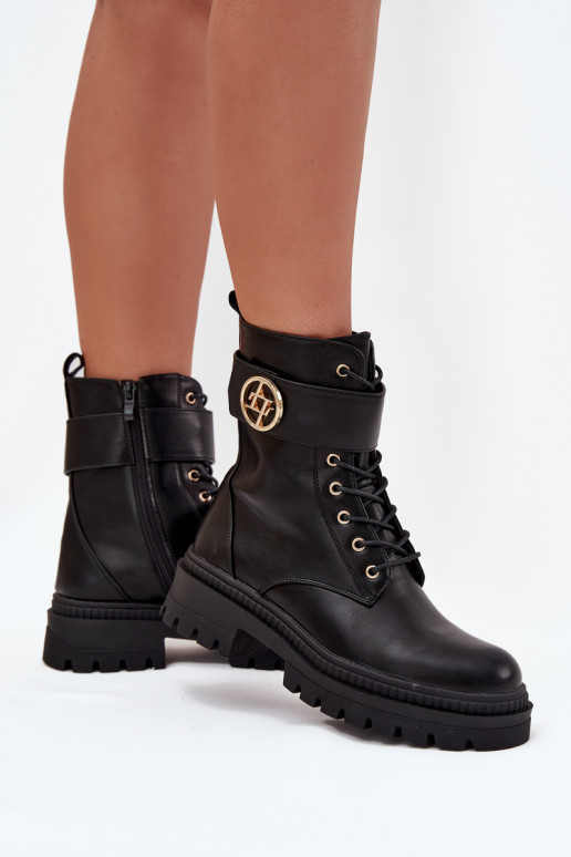 Enkellaarsjes voor Inerknemers Dames Ze gouden kleurm Detalem opInarmen zInart Fiorena