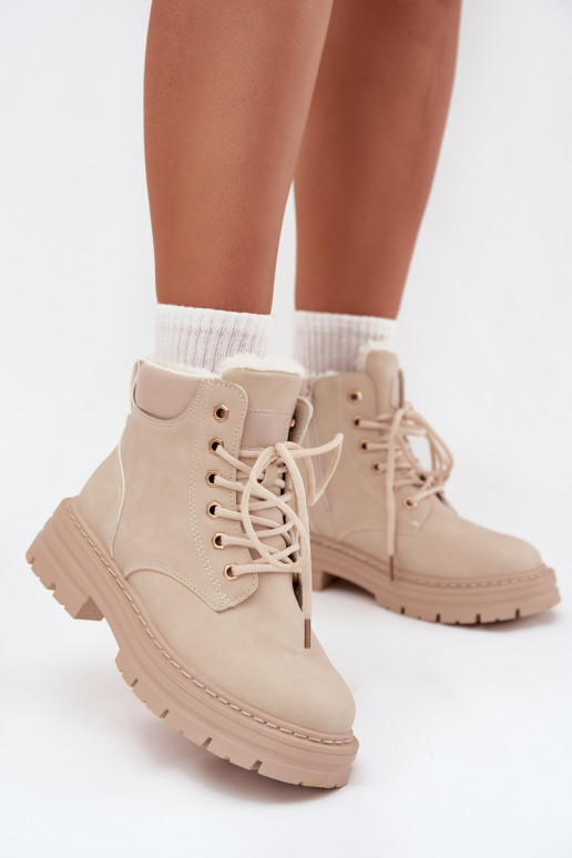 schoenen Dames opInarmen met bont erin Opar het kasteel ivoor Tharika