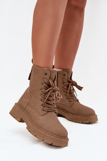 Dames Enkellaarsjes voor Inerknemers Opar het kasteel beige Tirina