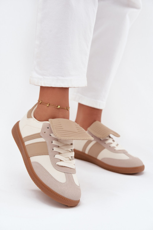 Laag Sneakers model schoenen DamesINyIniniętym Językiem beige Ardira