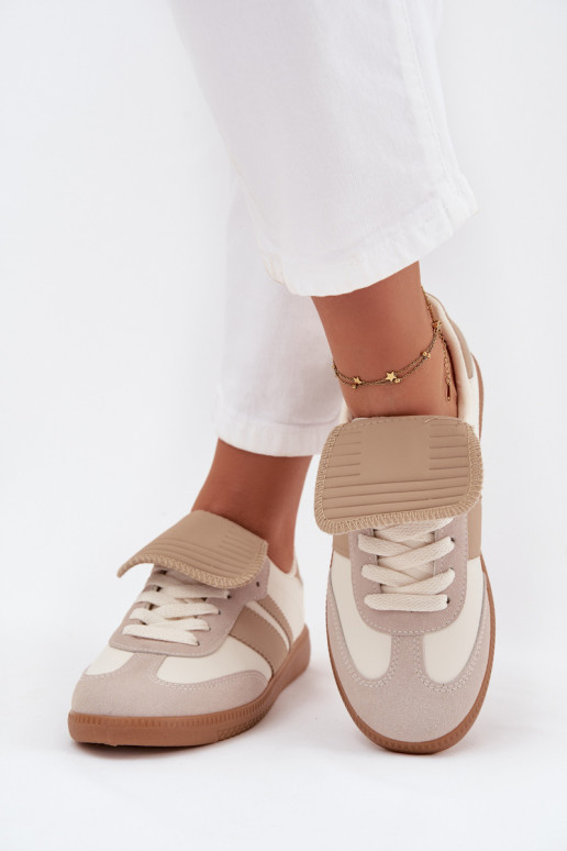 Laag Sneakers model schoenen DamesINyIniniętym Językiem beige Ardira