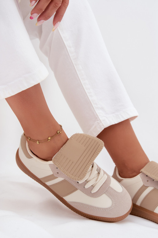 Laag Sneakers model schoenen DamesINyIniniętym Językiem beige Ardira