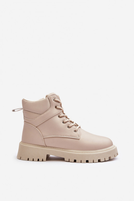 Dames schoenen met ritssluitingen opInarmen beige Gremiva