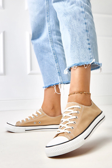 Bruine klassieke dames sneakers Zurhat 2