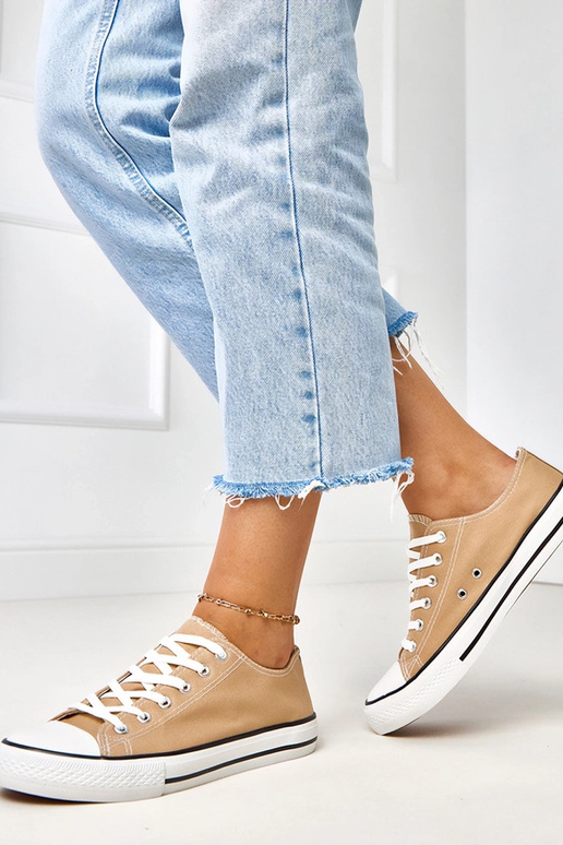 Bruine klassieke dames sneakers Zurhat