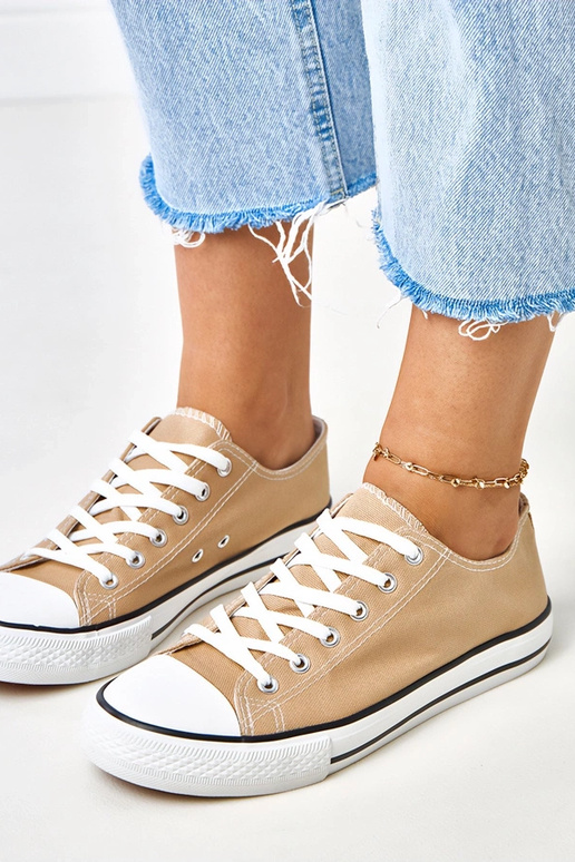 Bruine klassieke dames sneakers Zurhat